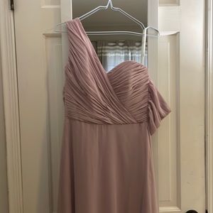 Dessy Bridesmaid Dress in color suede rose